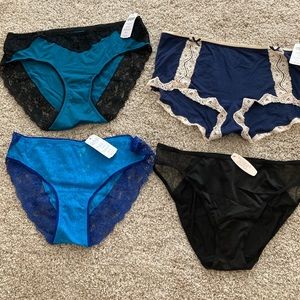(4) pair NWT Soma & Victoria's Secret Panties